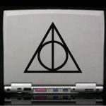 Dealthly Hallows Decal - White