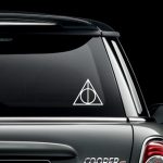 Dealthly Hallows Decal - White