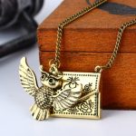 Owl and Letter Necklace