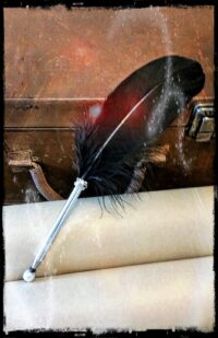 Black Roller Ball Quill Pen