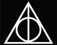 Dealthly Hallows Decal - White