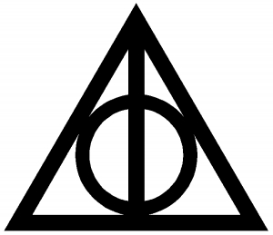 Dealthly Hallows Decal - White