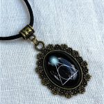 Deathly Hallow Bronze Filigree Necklace